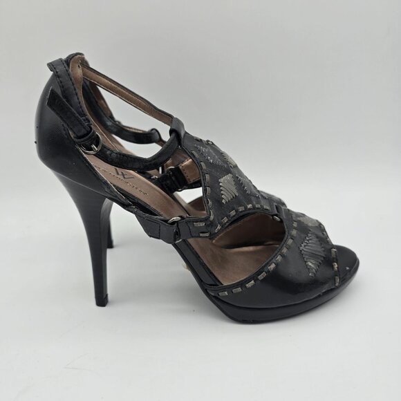 Worthington Lacy Ankle Strap Stiletto Heels Womens 7.5 - Picture 6 of 11
